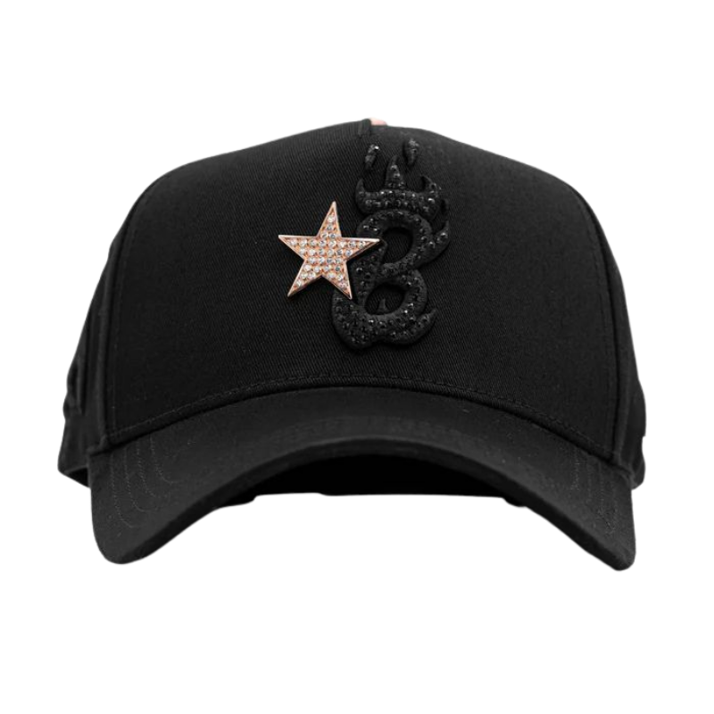 GORRA BARBAS HATS - B STAR ROSE GOLD