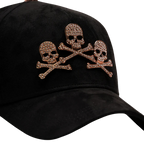 GORRA BARBAS HATS - ROSE GOLD SKULLS